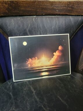 Apollo 17 Space Vehicle Launch Wall Art 1980 Impact Photo Print